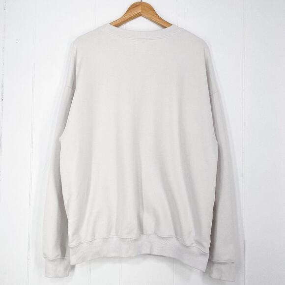 Aerie Offline Terry Sweatshirt Oversized Crew Tacos and Tennis Size Medium Cream - Picture 5 of 16